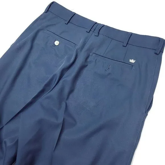 Peter Millar E4 Golf Pants Mens 34x28 Blue Wicking Lightweight Casual Polyester